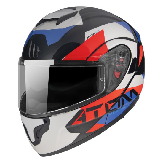 MT flip-up helmet ATOM SV W17 A7 color: black/blue/red, size: L