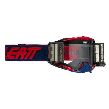 LEATT (2022/2023) goggles 6.5 ROLL-OFF GOGGLE RED/BLUE transparent 83% - color: NAVY/red, lens: clear
