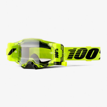 100 PROCENT (2022) FA21 akiniai ARMEGA FORECAST ROLL-OFF NUCLEAR CITRUS - CLEAR LENS spalva: geltona FLUO/juoda, stiklas: skaidr