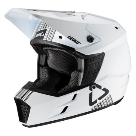 LEATT šalmas GPX 3.5 V20.1 HELMET WHITE spalva: balta, dydis: L