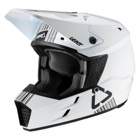 LEATT šalmas GPX 3.5 V20.1 HELMET WHITE spalva: balta, dydis: XS