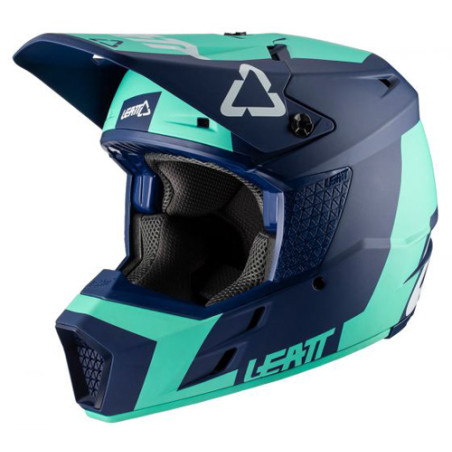 LEATT šalmas GPX 3.5 V20.2 HELMET AQUA spalva: mėtinė/NAVY, dydis: M