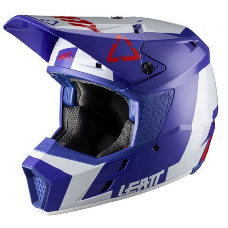 LEATT šalmas GPX 3.5 V20.2 HELMET ROYAL spalva: NAVY/balta, dydis: XL