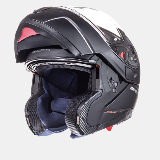 MT flip-up helmet ATOM SOLID color: matte black, size: XL
