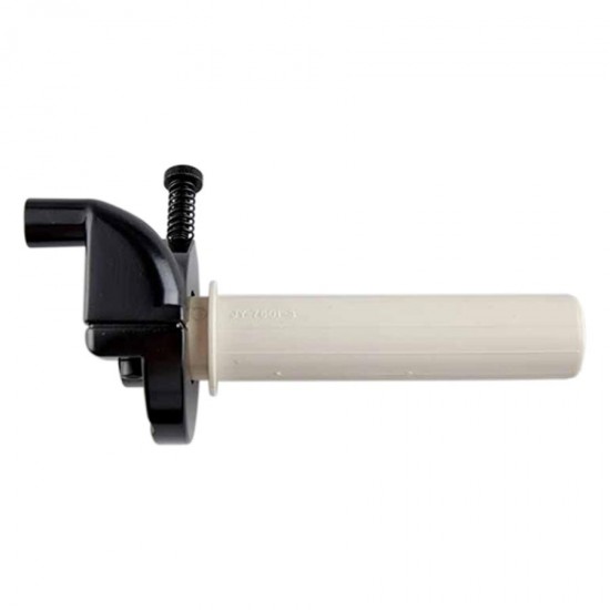 Short-stroke throttle grip with stroke limiter