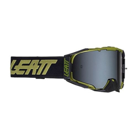 LEATT (2022/2023) akiniai 6.5 DESERT SAND/LIME LENS PLATINUM UC 28% - spalva: juoda, stikliukas veidrodinis