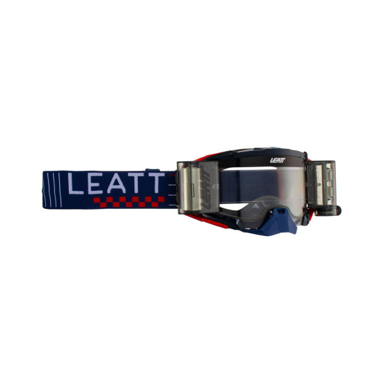 LEATT (2023) goggles 5.5 ROLL-OFF GOGGLE ROYAL CLEAR 83% - color: NAVY/red, lens: clear