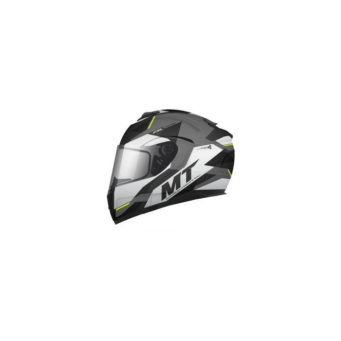 MT flip-up helmet ATOM SV TRANSCEND color: matte gray/glossy black, size: L