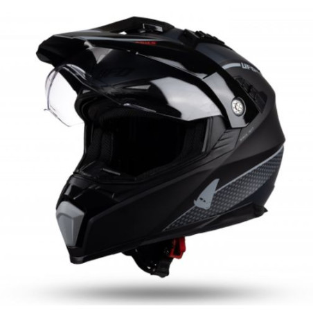 UFO helmet OFFROAD DUAL ARIES TOURER black matte gray, size: S - UFO collection 2022