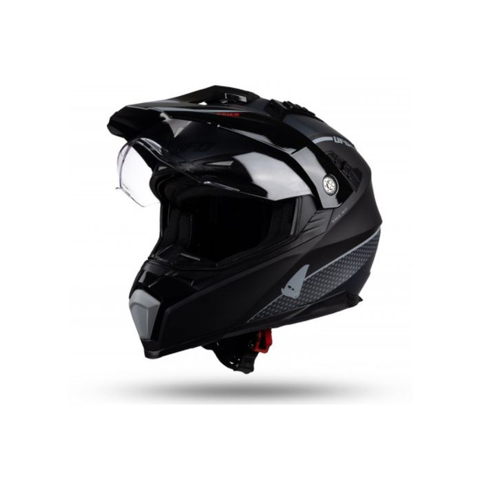 UFO helmet OFFROAD DUAL ARIES TOURER black matte gray, size: XS - UFO collection 2022