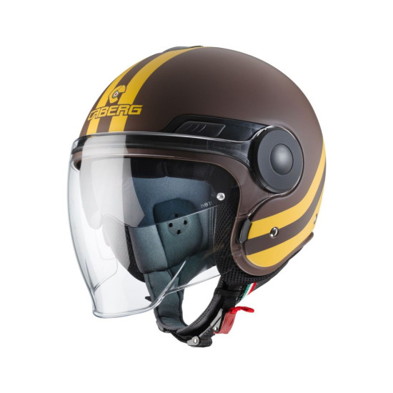 CABERG open face helmet, model: UPTOWN CHRONO color: matte bronze/yellow, size: XXL