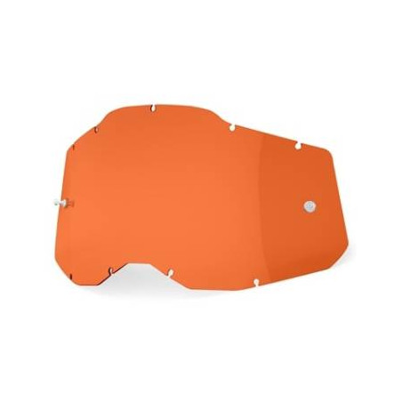 100 PERCENT (2022) RC2/AC2/ST2 REPLACEMENT LENS - ORANGE - RACECRAFT 2/ ACCURI 2/ STRATA 2 color: orange, s