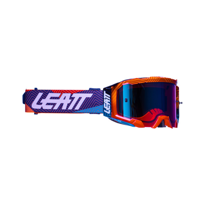 LEATT (2022/2023) goggles 5.5 IRIZ GOGGLE NEON ORANGE BLUE UC 26% - color: orange FLUO/purple/blue mirrored lens