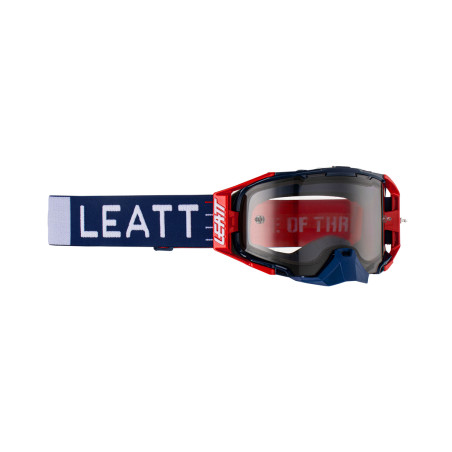 LEATT (2023) akiniai 6.5 GOGGLE ROYAL LIGHT GREY 58% - spalva: raudona/NAVY stikliukas tamsintas veidrodinė pilka