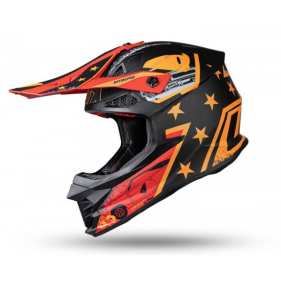 UFO helmet INTREPID GENERAL black orange matte, size: M - UFO collection 2022