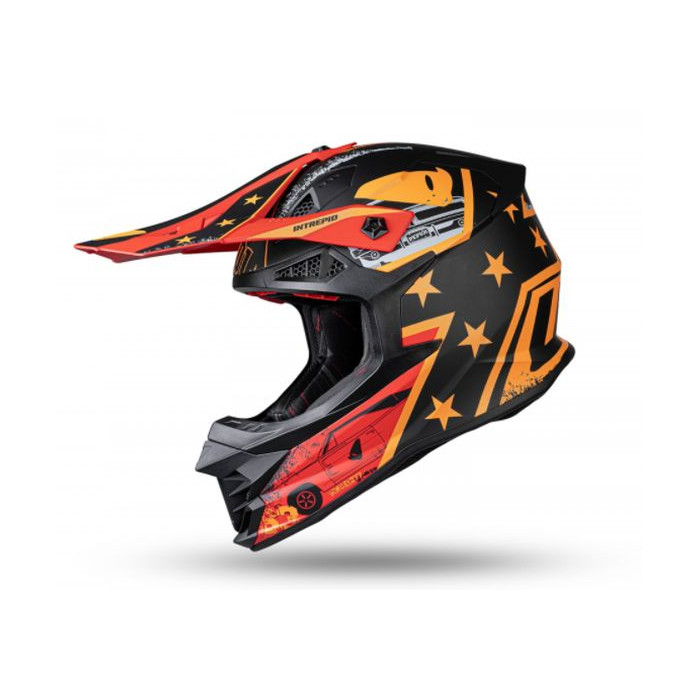 UFO helmet INTREPID GENERAL black orange matte, size: S - UFO collection 2022