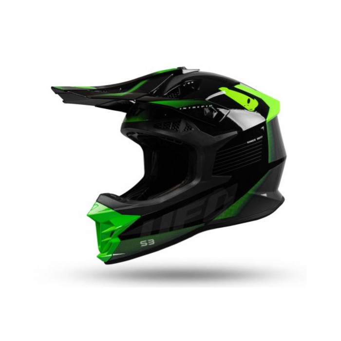 UFO helmet INTREPID gray black green FLUO, size: L - UFO collection 2022