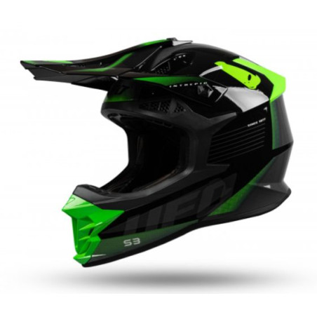 UFO helmet INTREPID gray black green FLUO, size: M - UFO collection 2022