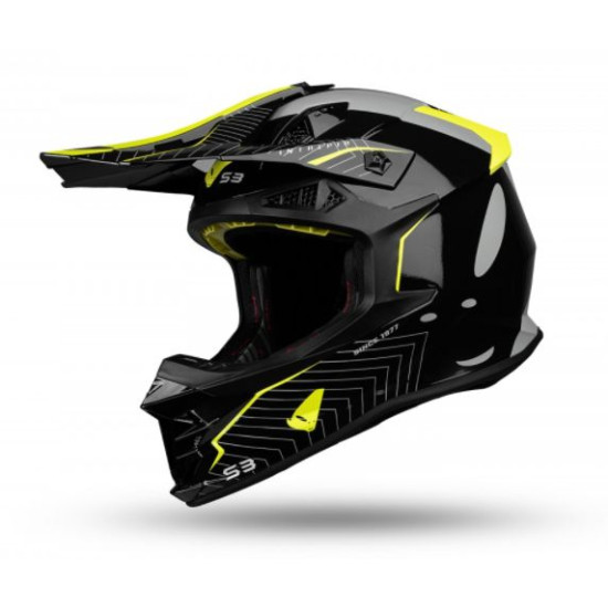 UFO helmet INTREPID gray black yellow FLUO, size: XS - UFO collection 2022