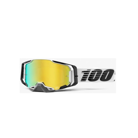 100 PERCENT (2022) glasses, model: ARMEGA ATMOS color: black/white lens gold mirror