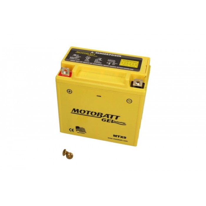 YB9-B (MTX9) 12V 9Ah 125A Motobatt battery