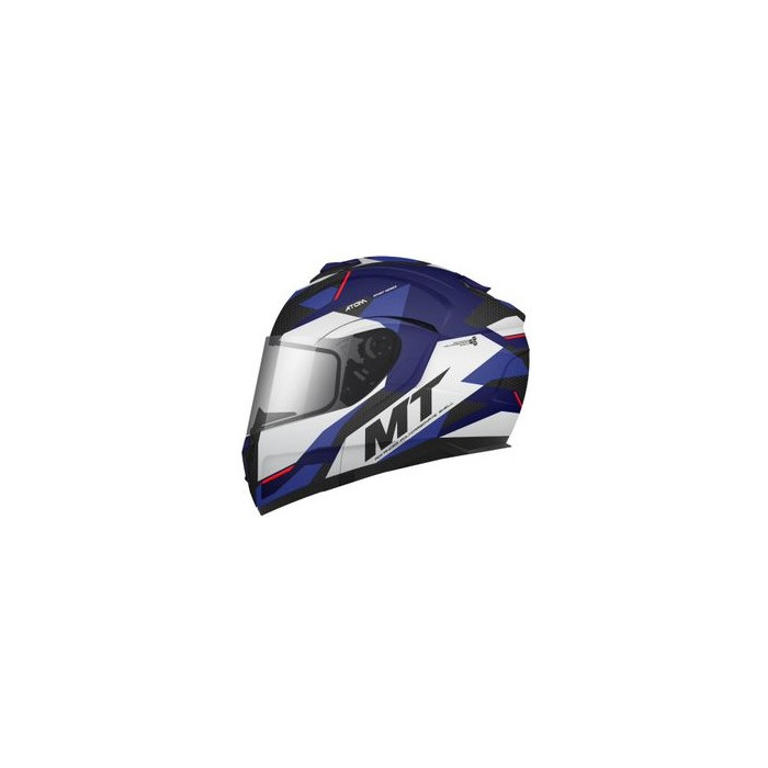 MT flip-up helmet ATOM SV TRANSCEND color: gray/blue glossy, size: XS