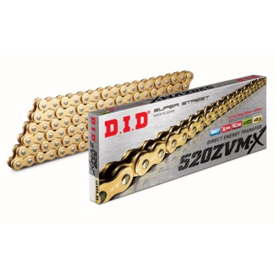 DID 520 ZVMX GG chain (116 links)