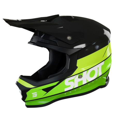 SHOT RACING (2022) helmet MOTO FURIOUS STORY GREEN GLOSSY color: green glossy/black, size: L