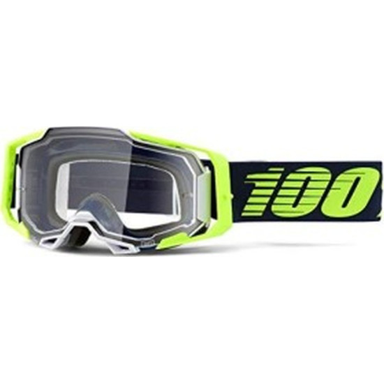 100 PERCENT (2022) glasses, model: ARMEGA DEKER color: black/yellow, lens: clear