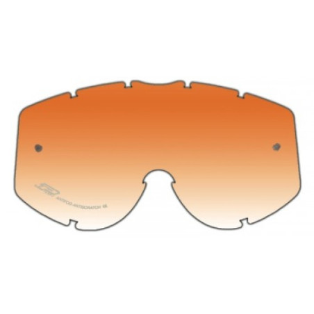 PROGRIP akinių PG3222 stikliukas PG3200/PG3201/PG3204/PG3301/PG3400/PG3404/PG3450 ORANGE, ANTISCRATCH, ANTIFOG, storis: 1 MM (PG