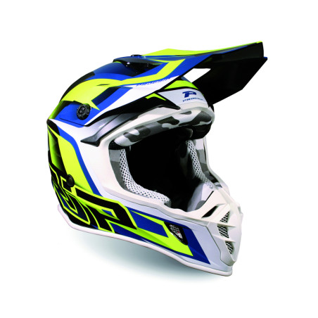 PROGRIP šalmas PG3180 AP71 spalva: geltona FLUO mėlyna, dydis:L (3180-320)