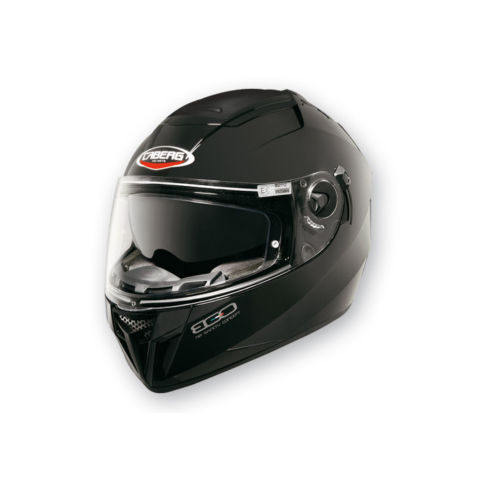 CABERG helmet with integrated goggles, model: EGO (PINLOCK), color: glossy black (PAINTED), size: XS