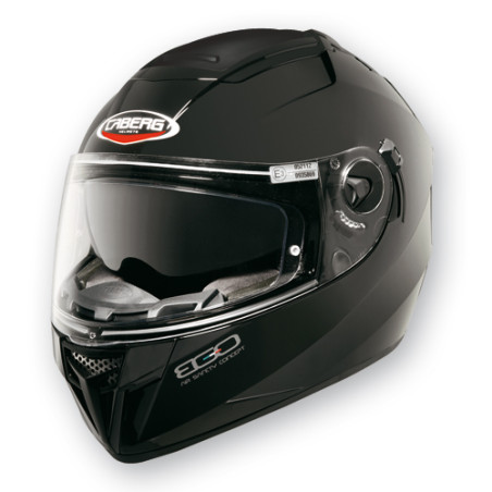 CABERG helmet with integrated goggles, model: EGO (PINLOCK), color: glossy black (PAINTED), size: XS