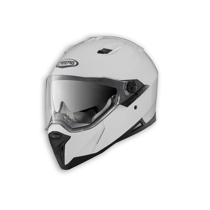 CABERG helmet with integrated goggles, model: STUNT color: glossy white, size: L