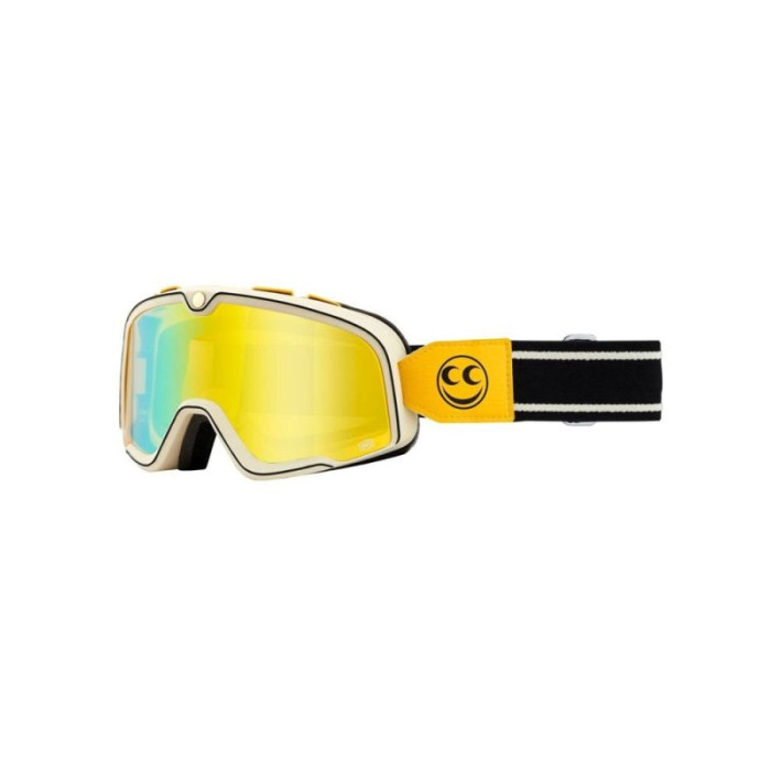 100 PERCENT (2022) FA20 BARSTOW GOGGLE SEE SEE - FLASH YELLOW LENS - BARSTOW goggles color: brown/black/orange lens yellow