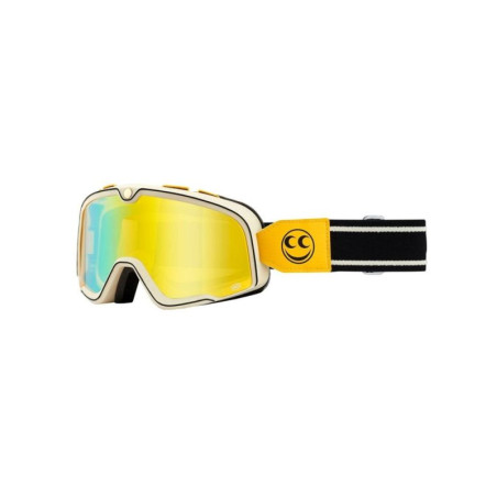100 PROCENT (2022) FA20 BARSTOW GOGGLE SEE SEE - FLASH YELLOW LENS - akiniai BARSTOW spalva: ruda/juoda/oranžinė stikliukas gelt