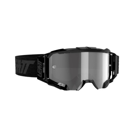 LEATT (2022/2023) akiniai 5.5 GOGGLE BLACK LENS LIGHT GREY 58% - spalva: juoda/pilka stikliukas tamsintas veidrodinė pilka