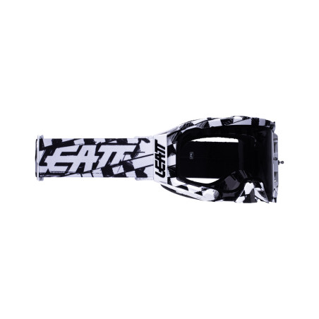LEATT (2022/2023) goggles 5.5 GOGGLE CHECKER SMOKE 28% - color: black/white lens tinted mirror gray