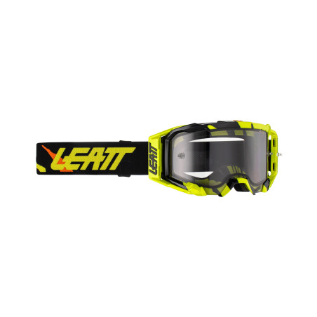 LEATT (2023) glasses 5.5 GOGGLE TIGER LIGHT GREY 58% - color: yellow FLUO/black lens tinted mirror gray