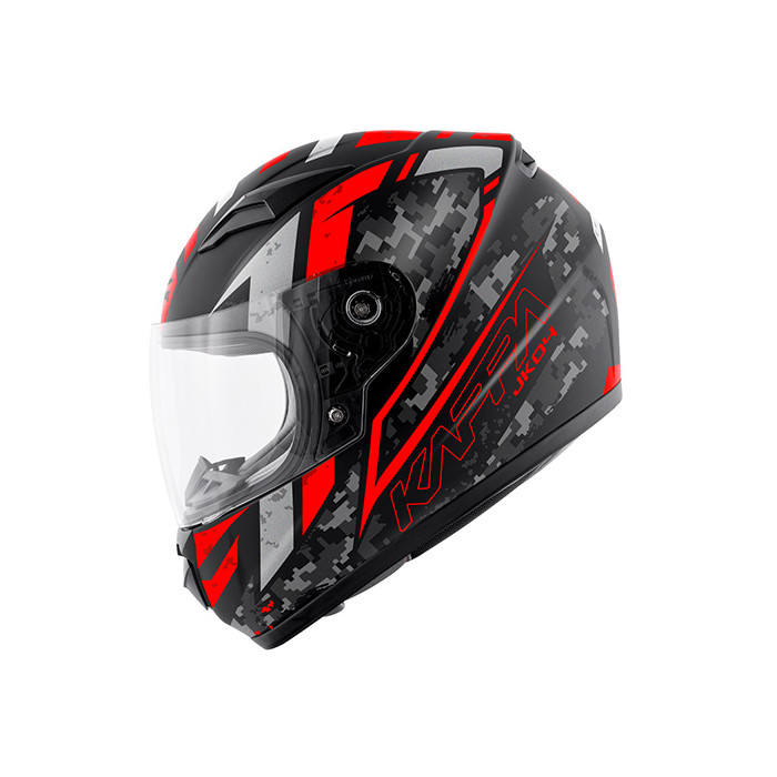 KAPPA helmet KJ04 BOOM PROX JUNIOR with integrated goggles black / matte red M/52