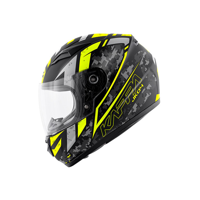 KAPPA helmet KJ04 BOOM PROX JUNIOR with integrated goggles black / yellow MATT S/50