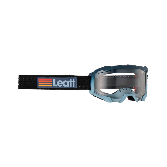LEATT (NEW 2023) ROWEROWE VELOCITY 4.0 MTB GOGGLE TITANIUM CLEAR 83% - color: black/blue, lens: clear