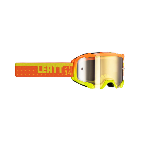 LEATT (2023) goggles 4.5 IRIZ GOGGLE CITRUS BRONZ UC 68% - color: orange/yellow FLUO lens mirror brown