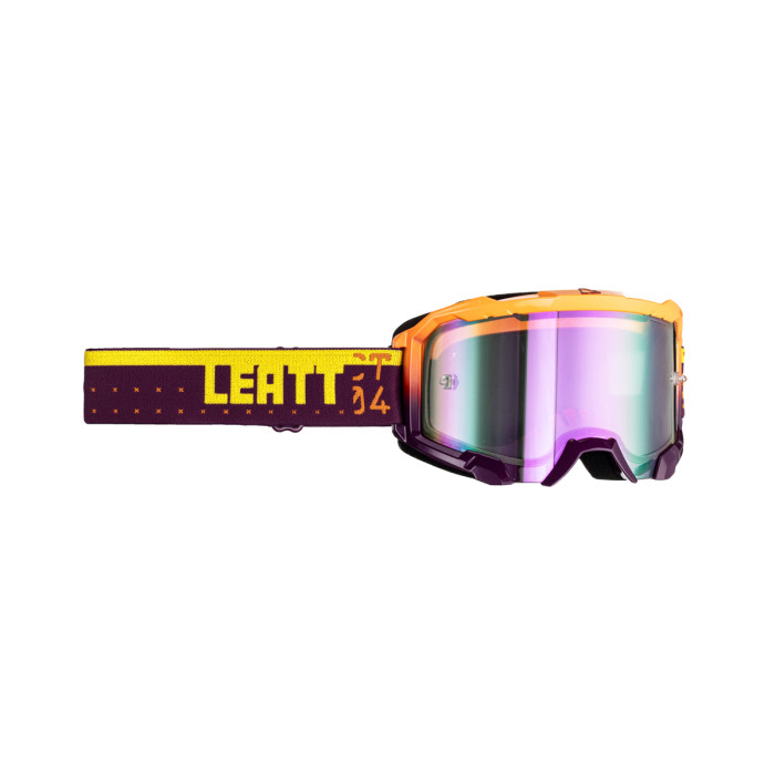 LEATT (2023) glasses 4.5 IRIZ GOGGLE INDIGO PURPLE 78% - color: purple/orange/yellow FLUO lens mirrored purple