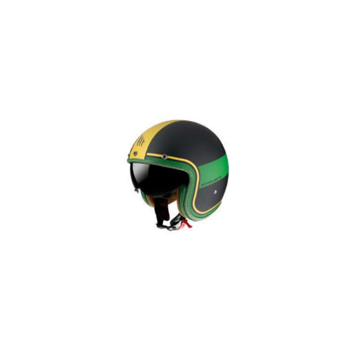 MT open face helmet LE MANS 2 TANT C9 MATT GOLD color: black/gold/green matte, size: XS