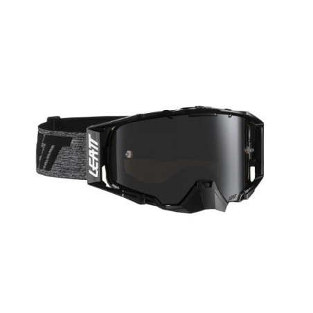 LEATT akiniai 6.5 IRIZ GOGGLE BLACK/GREY LENS PLATINUM UC 28% - spalva: juoda/pilka stikliukas veidrodinis
