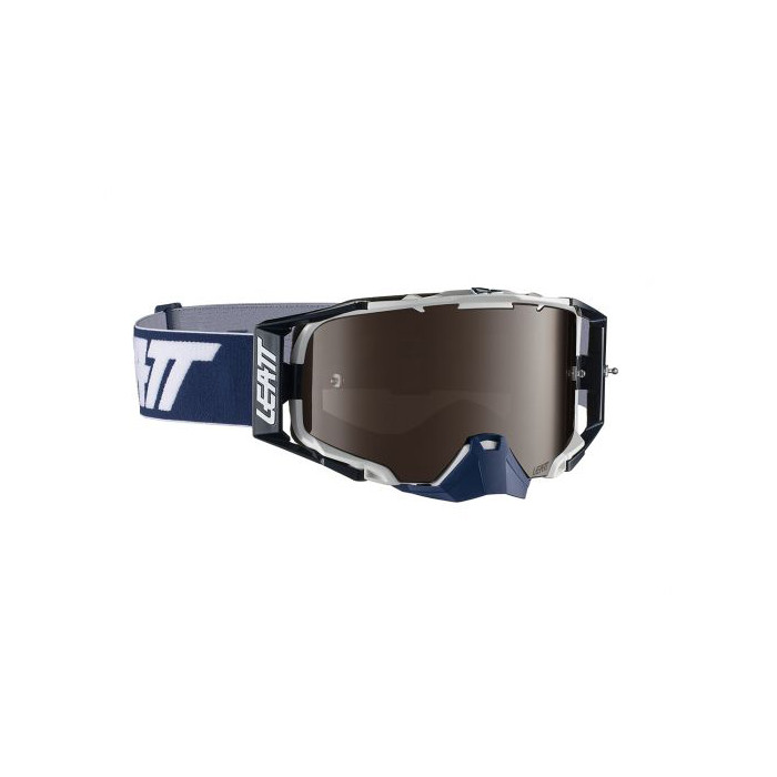 LEATT goggles 6.5 IRIZ GOGGLE INK/WHITE LENS PLATINUM UC 28% - color: NAVY/white mirrored lens