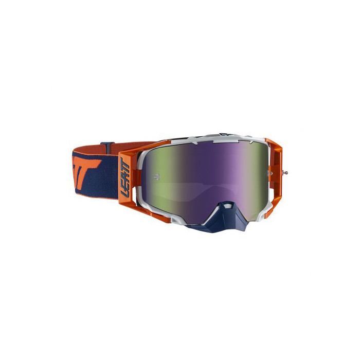 LEATT glasses 6.5 IRIZ GOGGLE ORANGE/INK LENS PURPLE 30% - color: orange/NAVY mirrored lens