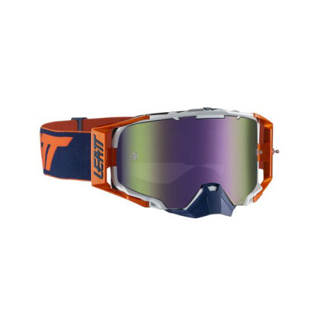 LEATT glasses 6.5 IRIZ GOGGLE ORANGE/INK LENS PURPLE 30% - color: orange/NAVY mirrored lens