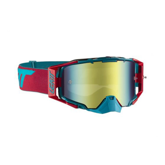 LEATT goggles 6.5 IRIZ GOGGLE RED/TEAL LEATT BRONZ 22% - color: red/blue mirrored lens